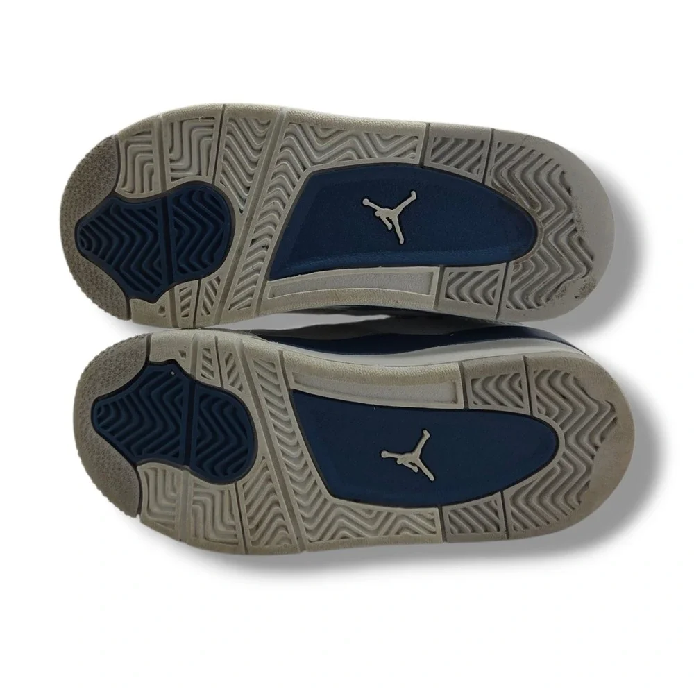 Nike Jordan‎ 4 Retro Sneakers TD Child 10 Military Blue BQ7670-141
